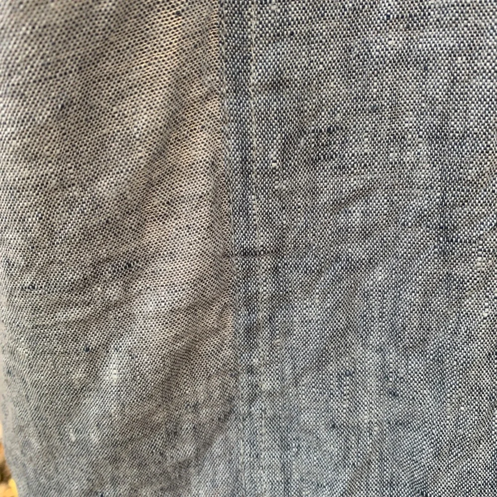 Brooklinen Flat Sheet Queen Light Blue Chambray 100% Linen Portugal Bedding